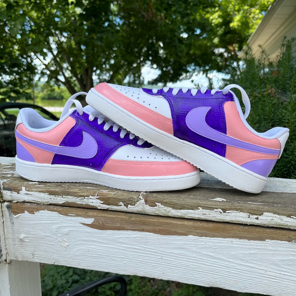 Brand new, hand painted Nike Court Vision Low sneakers